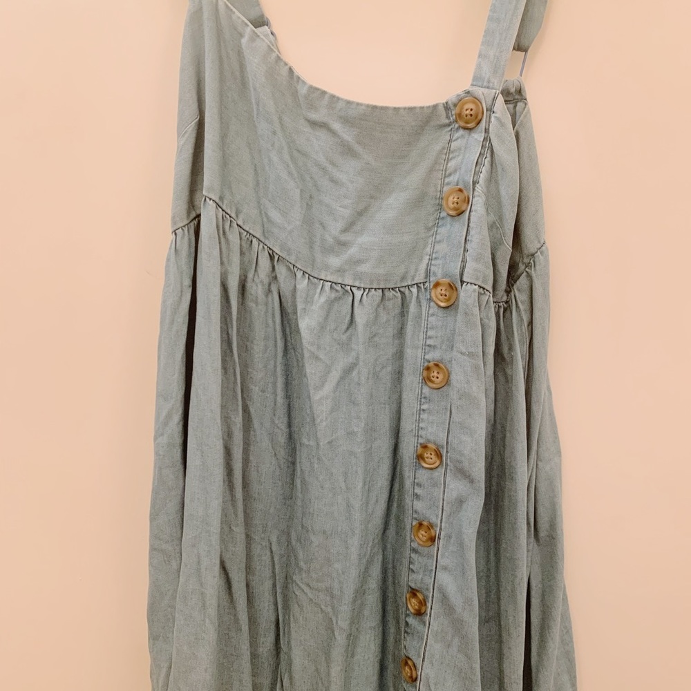 UO Soft Denim Button Dress